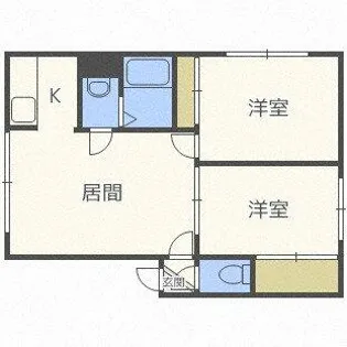 アドゥスィールⅡ【3階】の間取り