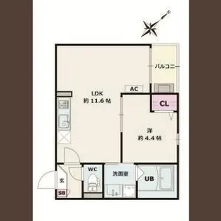 愛知県名古屋市中川区松ノ木町2丁目【アパート】の間取り