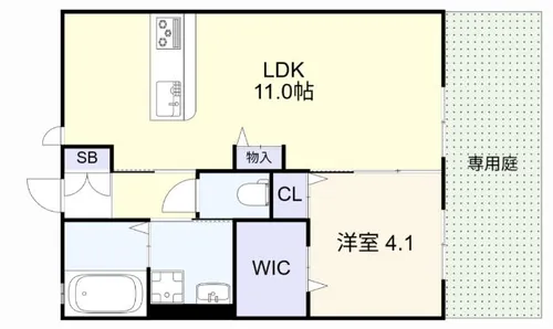 SunFit行事【102号室】の間取り