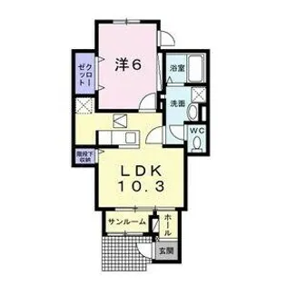 Monte Oro Ⅱ【1階】の間取り