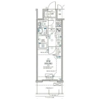 ディアレイシャス浅間町III【6階】の間取り