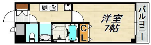 フルール須磨【2階】の間取り