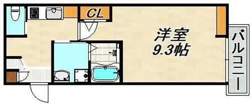 エヌエムサンカンテキャトフC棟【3階】の間取り