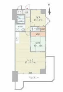 おおきに大阪天満サニーアパートメント【5階】の間取り