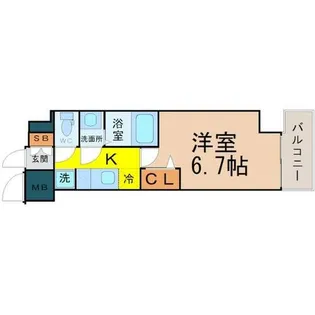 エステムコート名古屋グロース【3階】の間取り