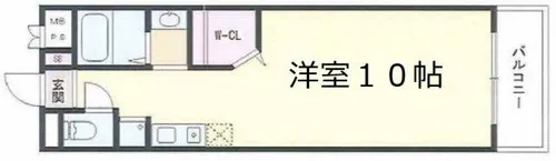 フレンテ靭公園【5階】の間取り