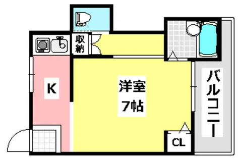 アンフィニィ・橋の内Ⅳ【206号室】の間取り