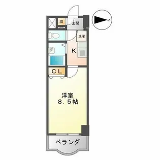 愛知県名古屋市中区新栄1丁目【マンション】の間取り