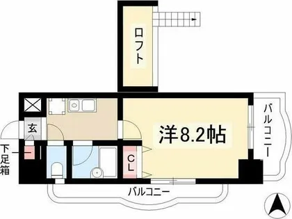 現代ハウス新栄【11階】の間取り