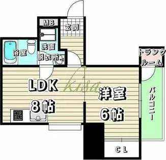 中京第3ビル【4階】の間取り
