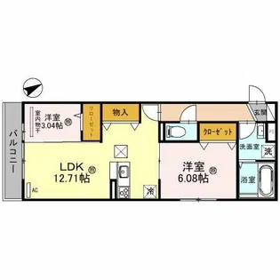 デーヴァ林崎【3階】の間取り