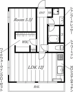 ビラ松風苑【2階】の間取り