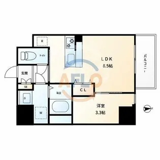 ArtizA京橋WEST【7階】の間取り