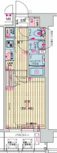 プレサンス森ノ宮 THEゲート【10階】の間取り
