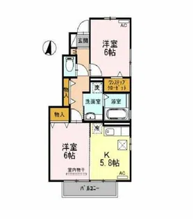 アゼリアA棟【1階】の間取り