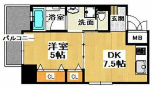 CITY SPIRE日本橋高津【9階】の間取り