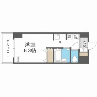 エルミタージュ難波南V【907号室】の間取り