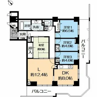 ティオ舞子【20階】の間取り