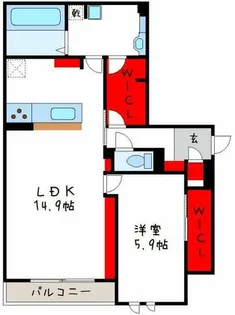 スペチアーレ平野西【301号室】の間取り
