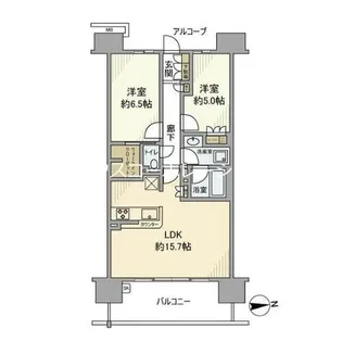 兵庫県尼崎市長洲西通1丁目【マンション】の間取り