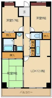 兵庫県尼崎市浜2丁目【マンション】の間取り