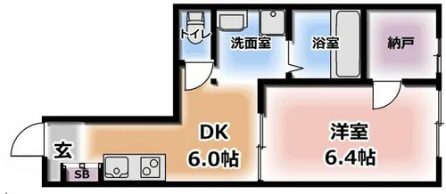 フレア島頭【1階】の間取り