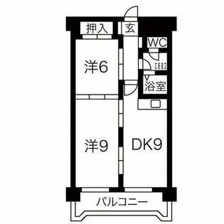 カーレスト白石【2階】の間取り