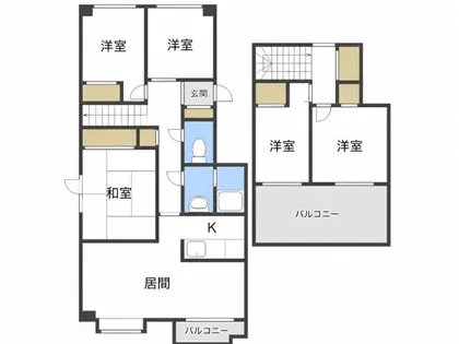 第2エクセルナガタ【406号室】の間取り