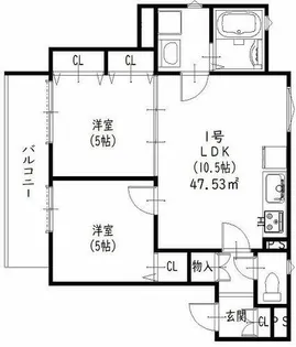 ピレーネ中野本町【2階】の間取り