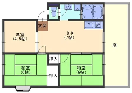 シャインハヤミ【1階】の間取り