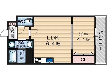 アート茨木【1階】の間取り