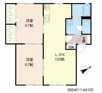 ディアスさや【102号室】の間取り