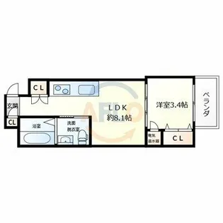 メゾン・オークルⅡ【2階】の間取り