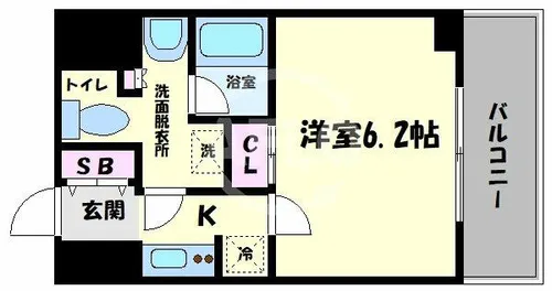 セイワパレス大今里【7階】の間取り