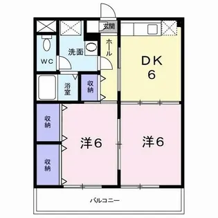 フォレスト徳吉【2階】の間取り