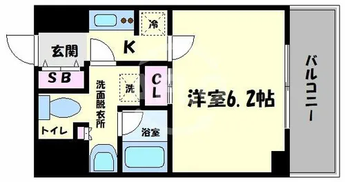セイワパレス大今里【7階】の間取り