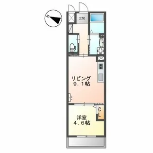 クリンピアMK【4階】の間取り