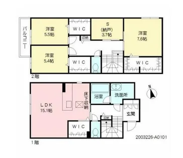 アルアミスタプルミエ【1階】の間取り