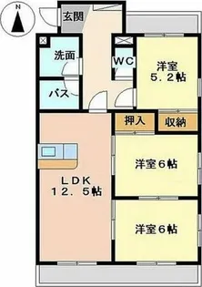 カーサしのはら【4階】の間取り