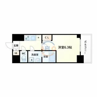 エスリード新北野グランリンク【6階】の間取り