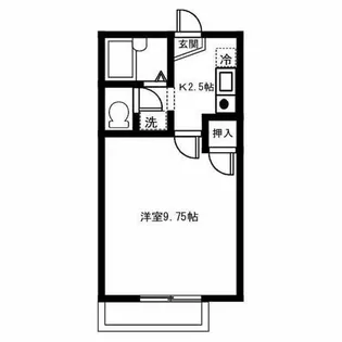 ジュネスOZEKIⅡ【208号室】の間取り