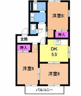 エステート・タニグチ A【2階】の間取り