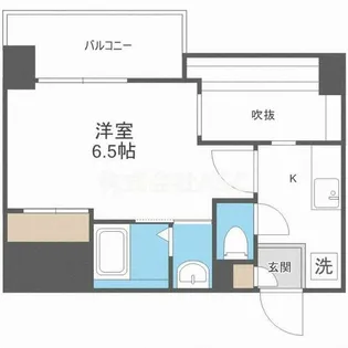 セレニテ難波グランデシュッド【7階】の間取り