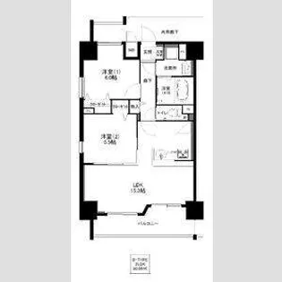 カーサ ジ マーレ【10階】の間取り