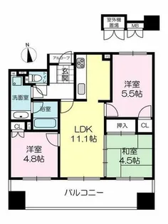 サンワプラザ大手前通【402号室】の間取り