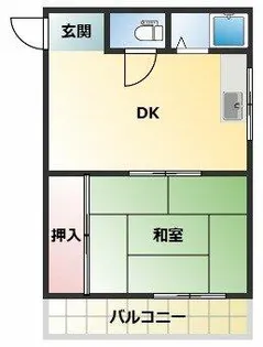 オーティーハイツ東住吉【4階】の間取り