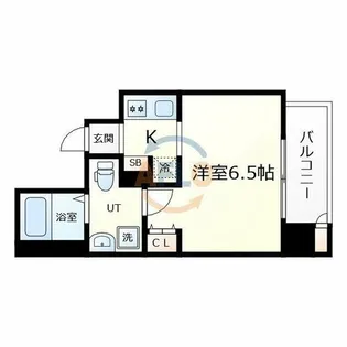 ワールドアイ大阪城EASTアドバンス【8階】の間取り