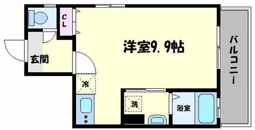 ラシーヌ阿倍野【10階】の間取り