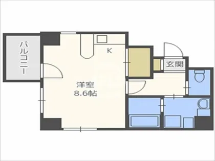 レディース21【5階】の間取り