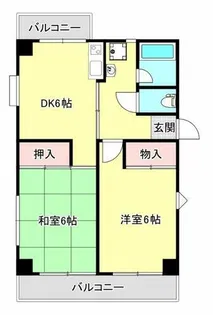 白い小さなマンション六甲【201号室】の間取り